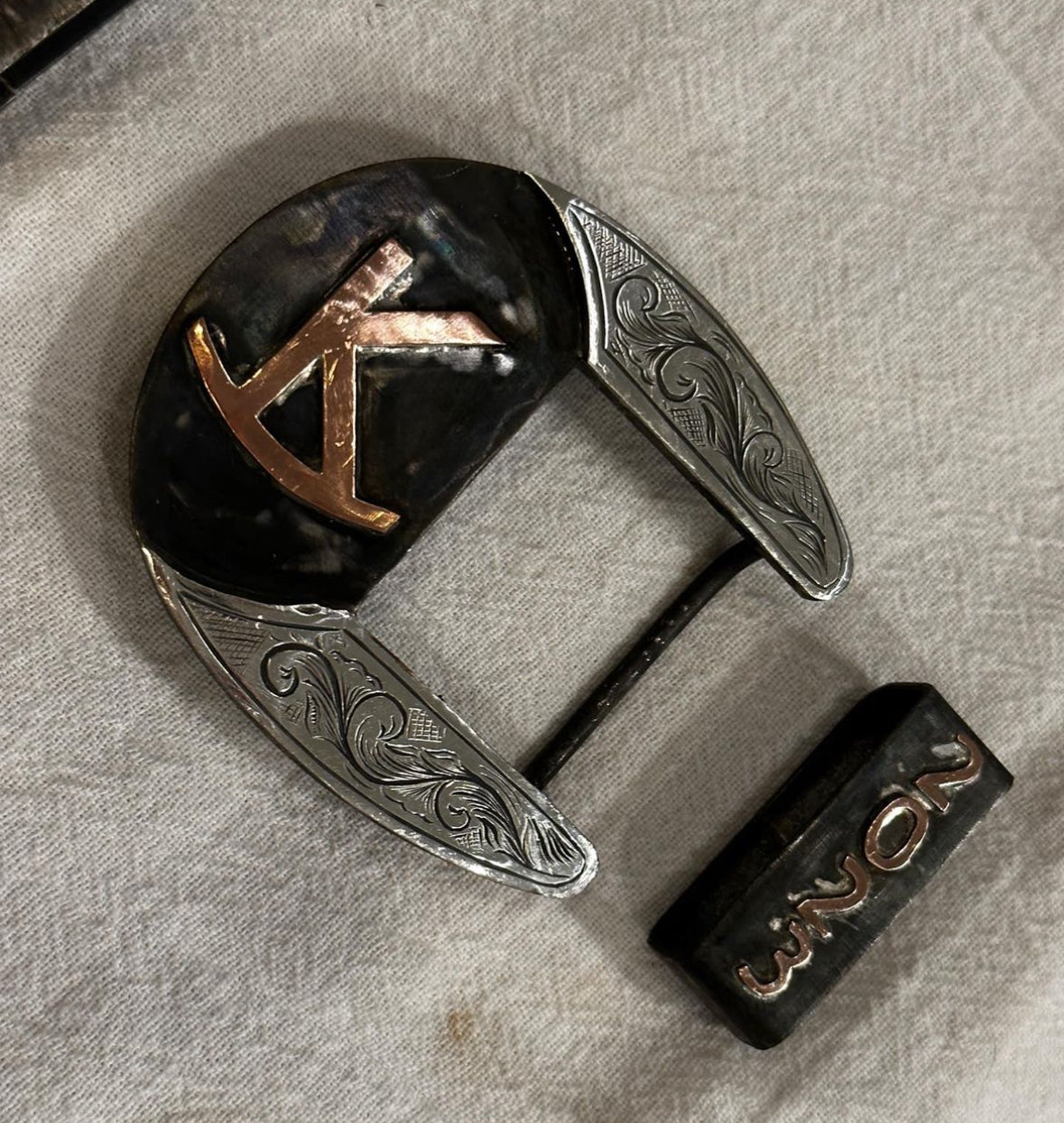 Custom Ranger Buckle Two Piece - with keeper